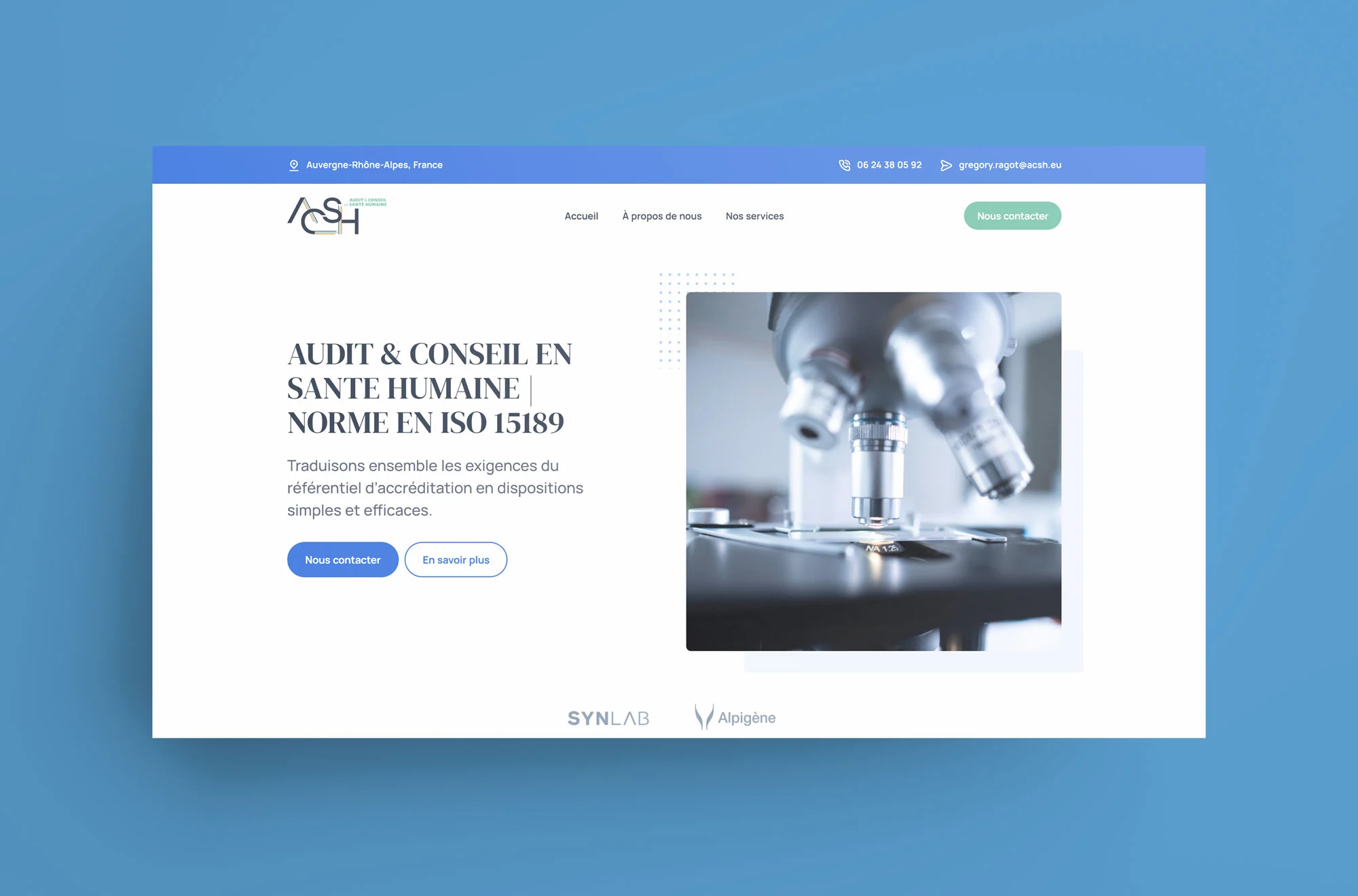 Site internet ACSH